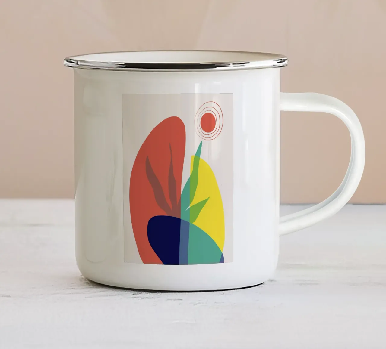 Felce tropicale tazza in smalto da Little Dean
