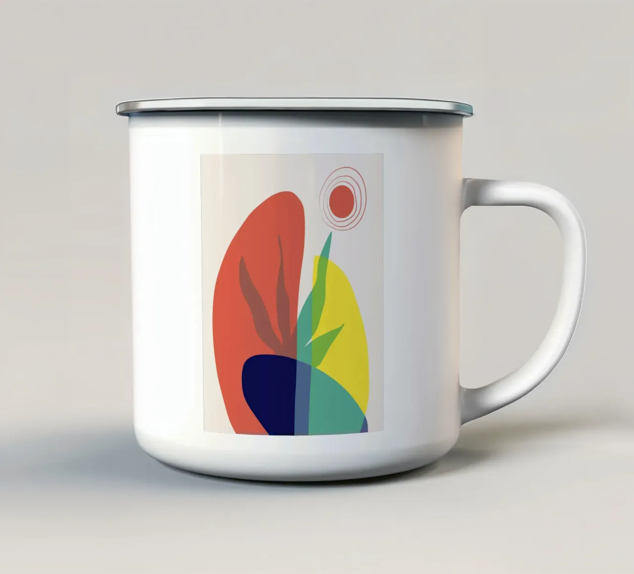 Felce tropicale tazza in smalto da Little Dean