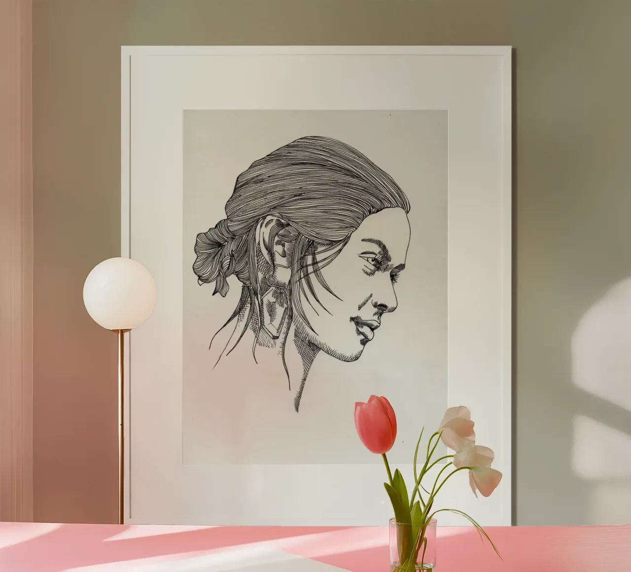 Cecilia poster con telaio in legno da LaylaOzPortraits