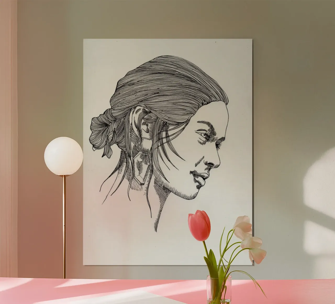 Cecilia poster con telaio in legno da LaylaOzPortraits