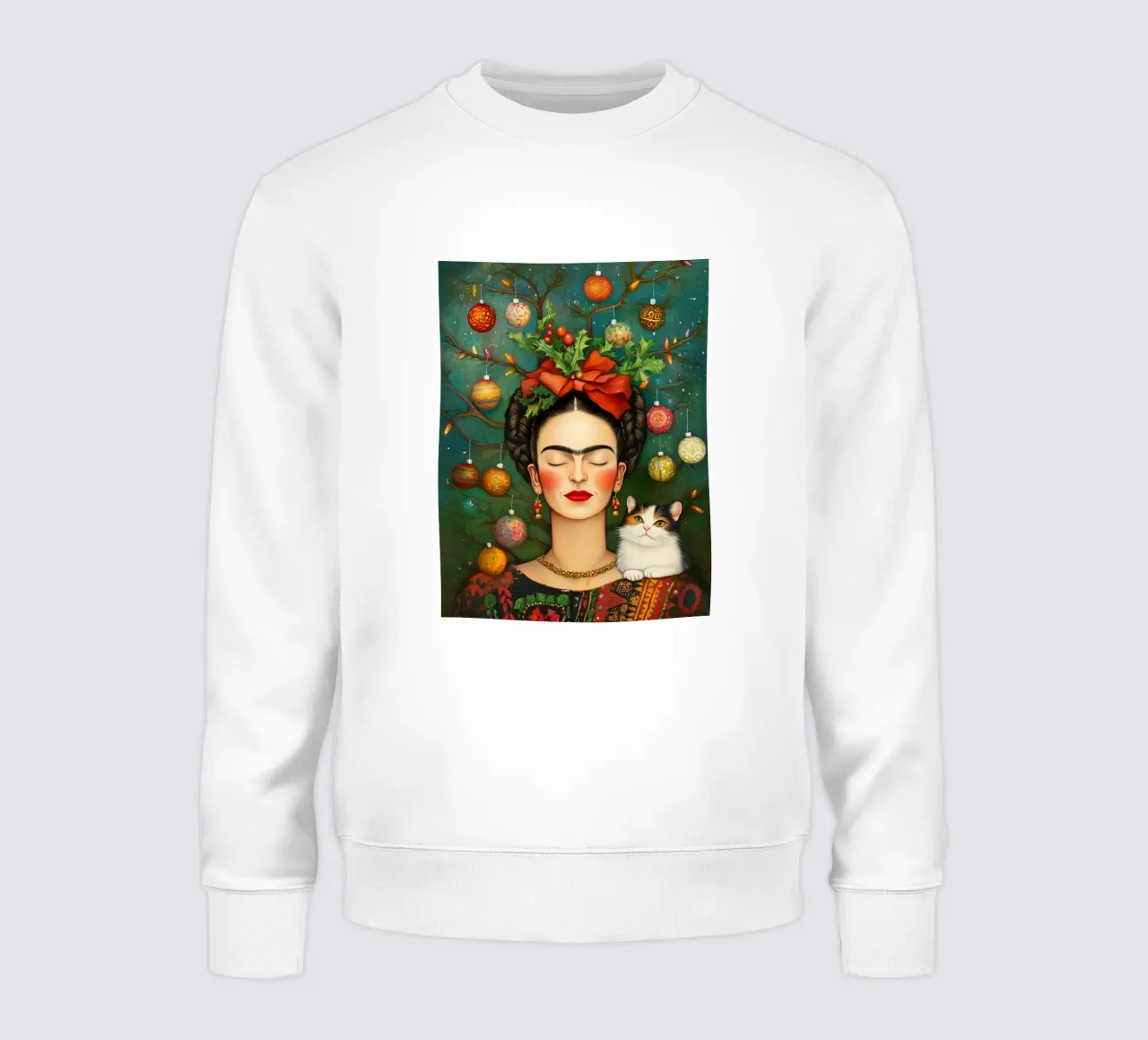 Frida nella foresta invernale felpa da Carinaprint