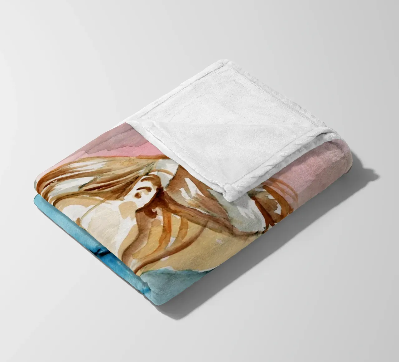 Modemädchen Fleecedecke von LaylaOzPortraits