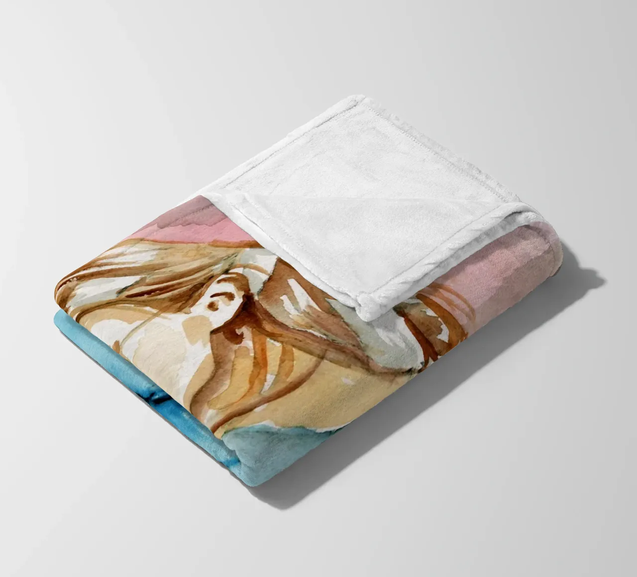 Modemädchen Fleecedecke von LaylaOzPortraits