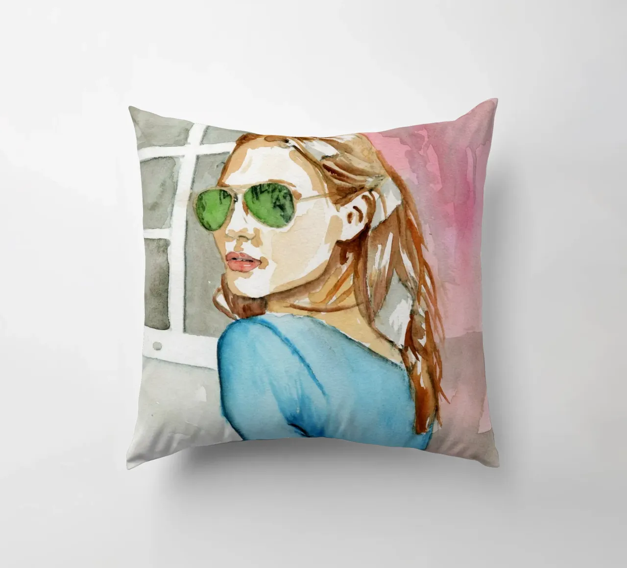 Ragazza di moda cuscino da LaylaOzPortraits