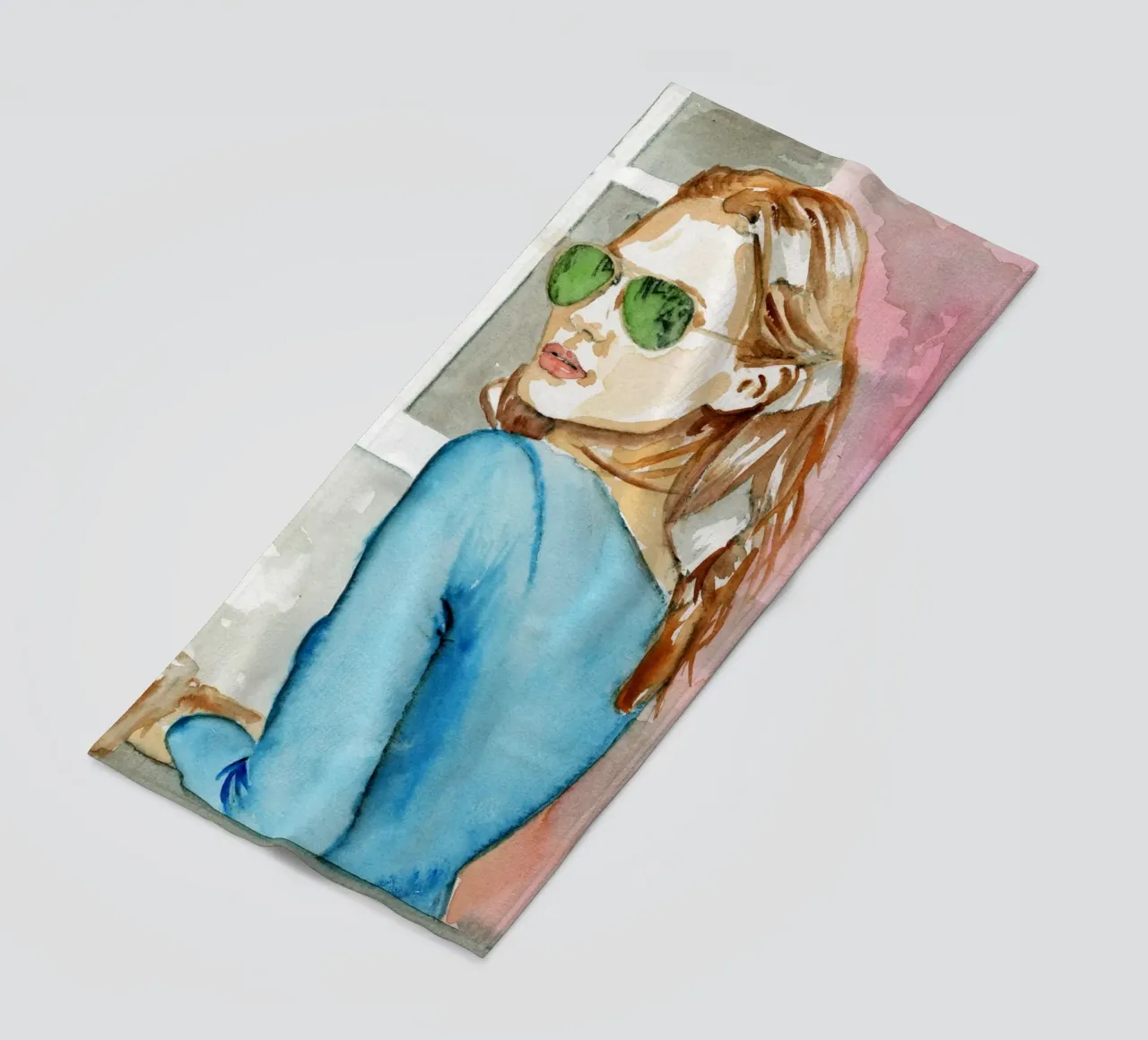 Ragazza di moda telo mare da LaylaOzPortraits