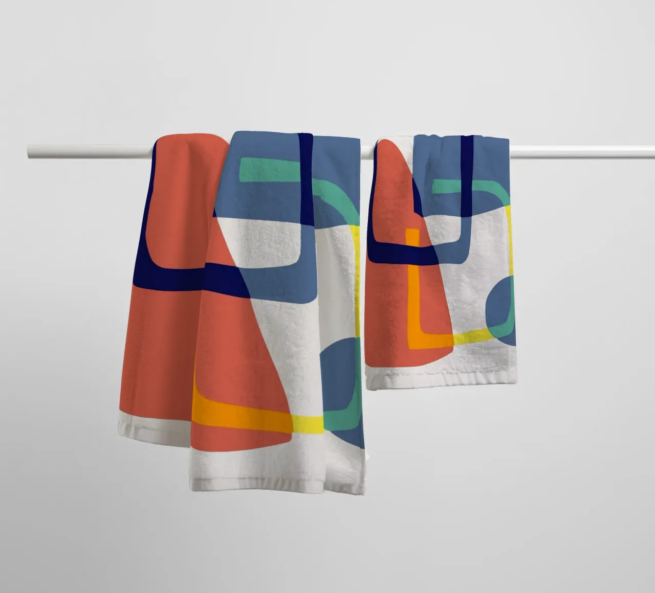 Tri color mash up 11 toalla de baño de Little Dean