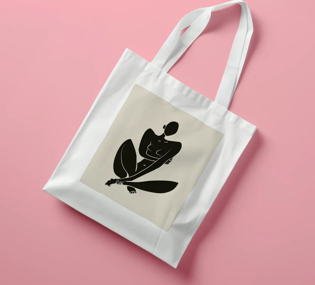 Nudo in nero 04 borsa in juta da Little Dean