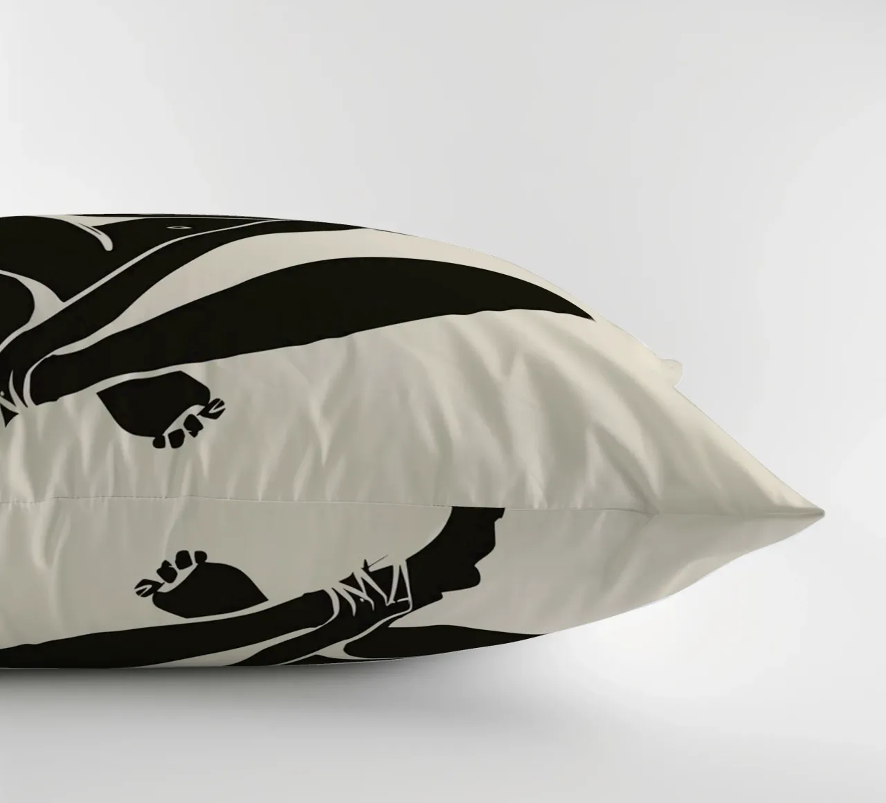 Nudo in nero 04 cuscino da Little Dean