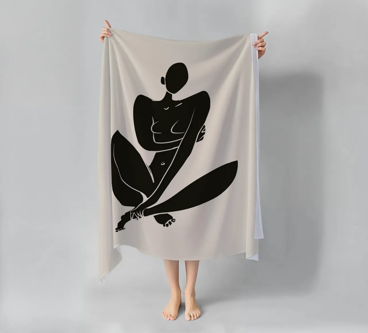 Nudo in nero 04 telo mare da Little Dean