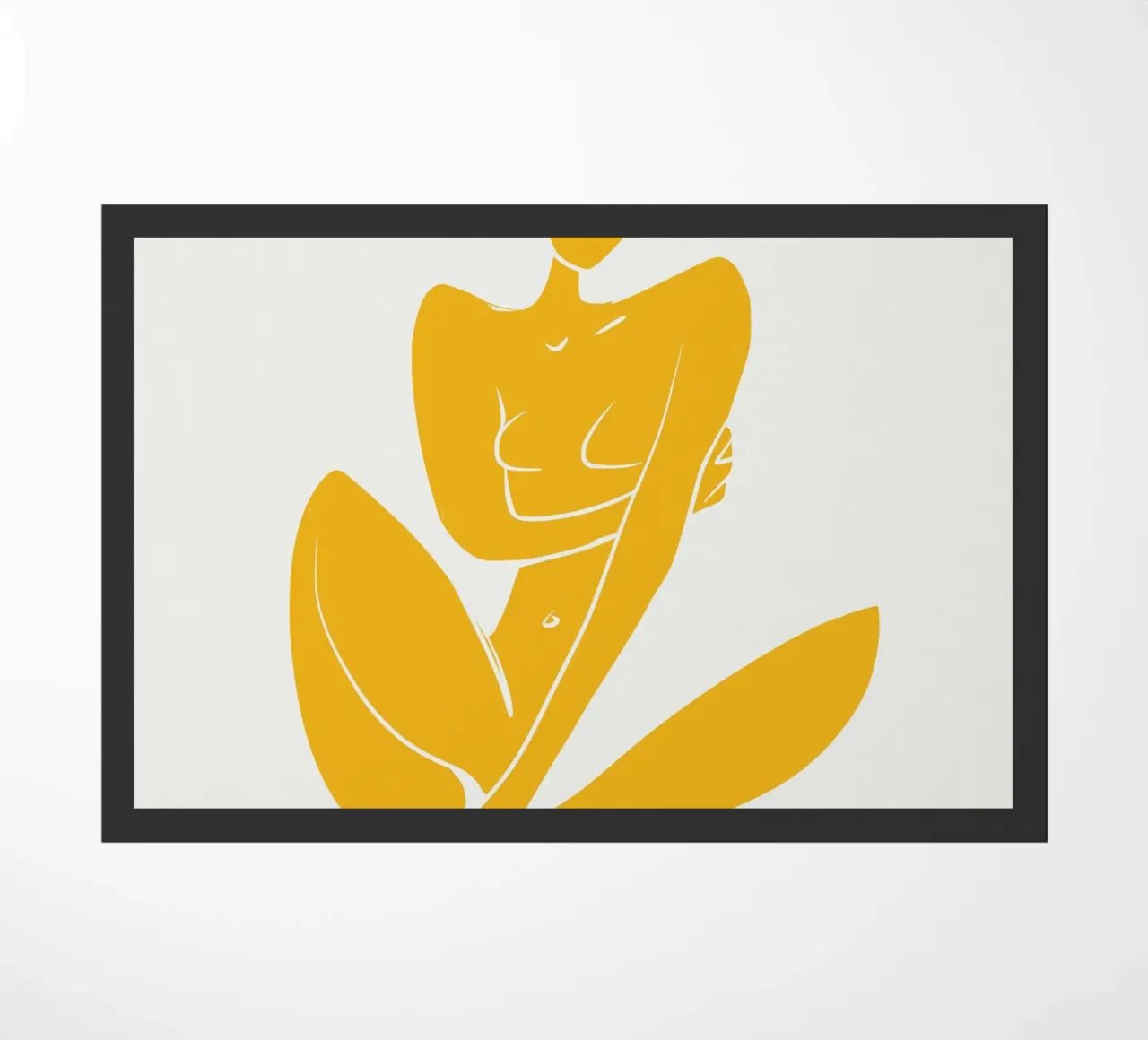 Nudo in giallo zerbino da Little Dean