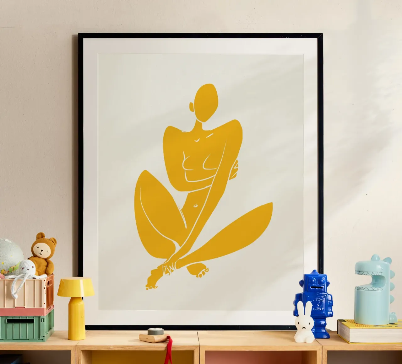 Nudo in giallo poster da Little Dean
