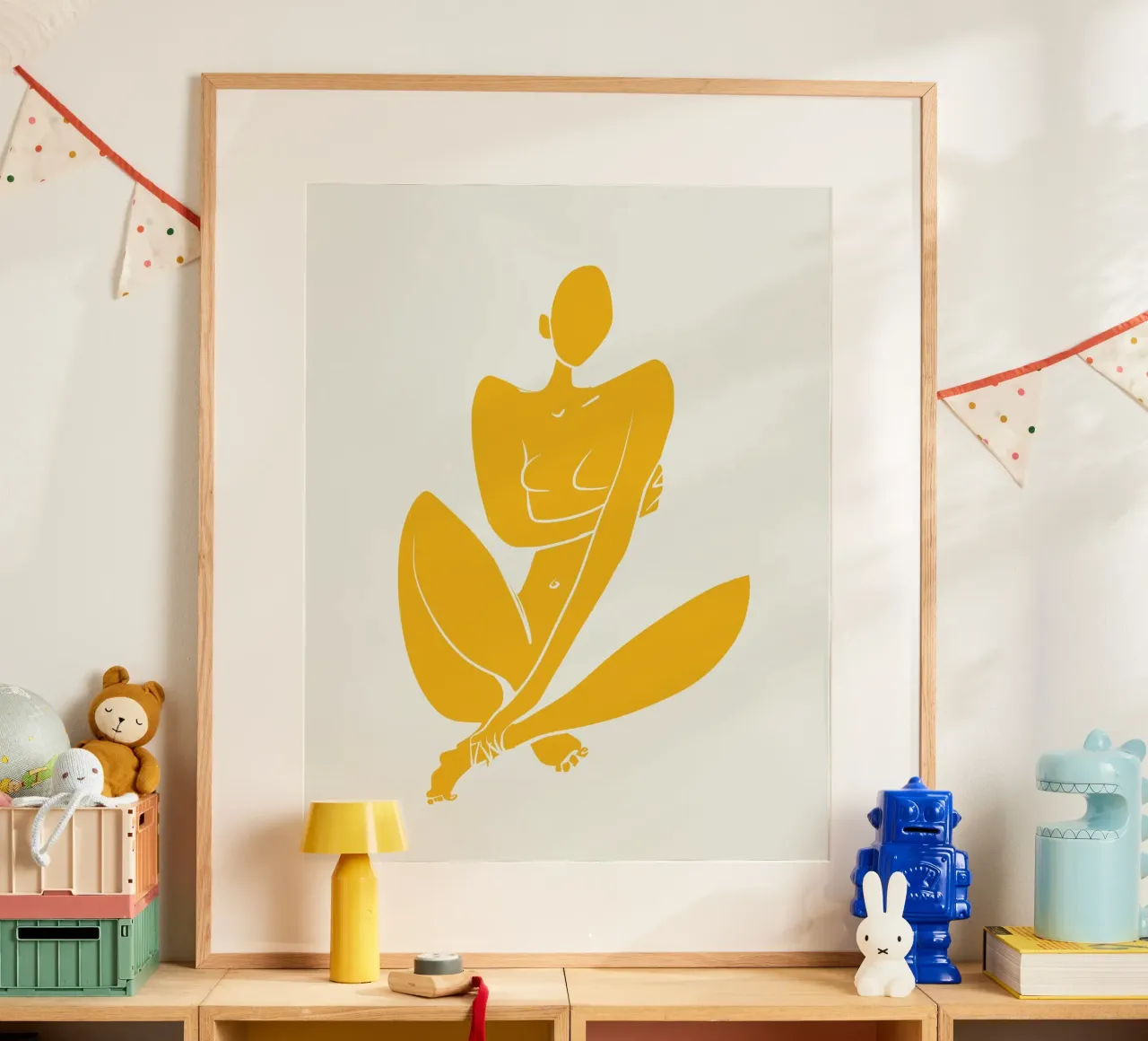 Nudo in giallo poster da Little Dean