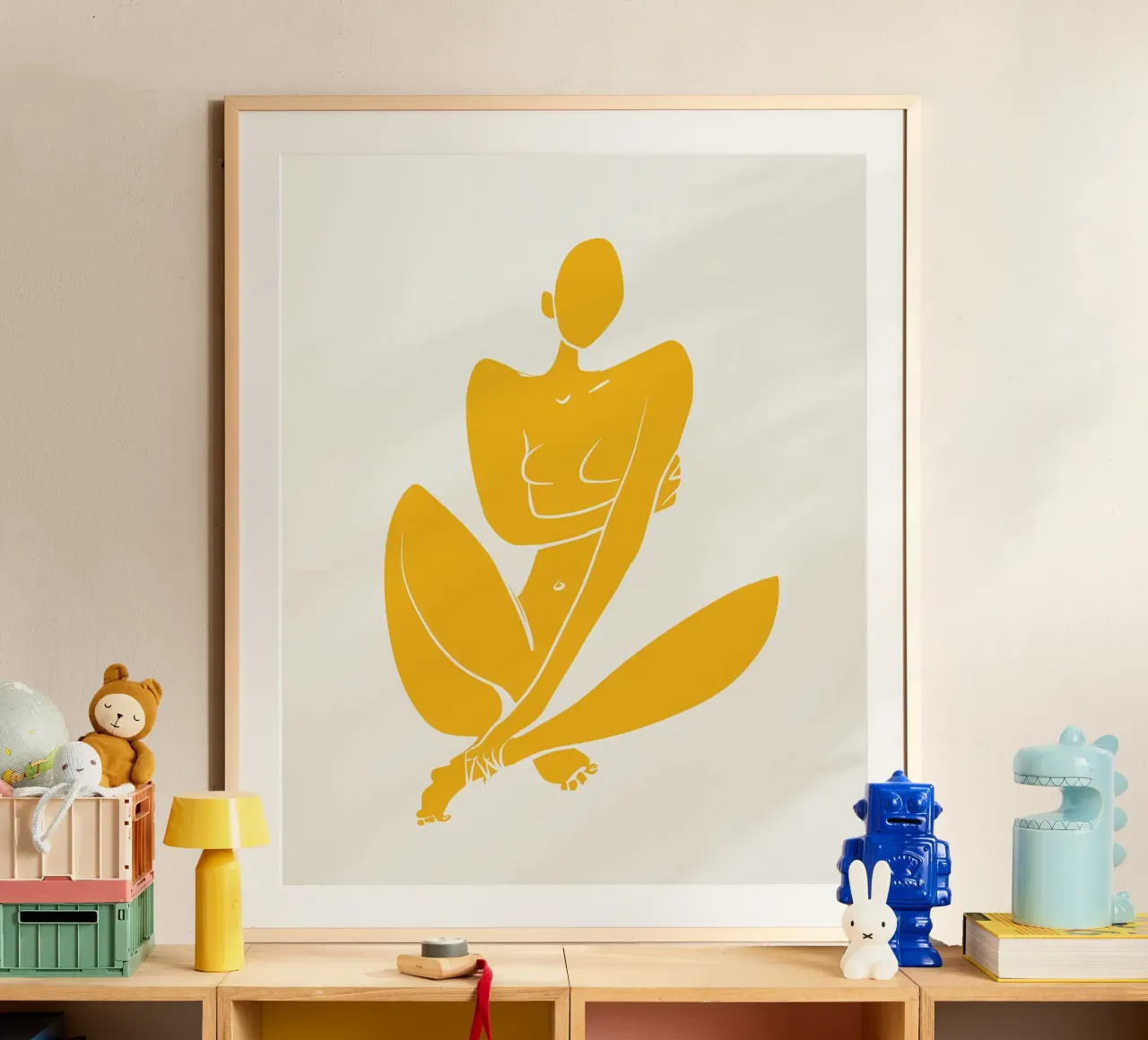Nudo in giallo poster da Little Dean