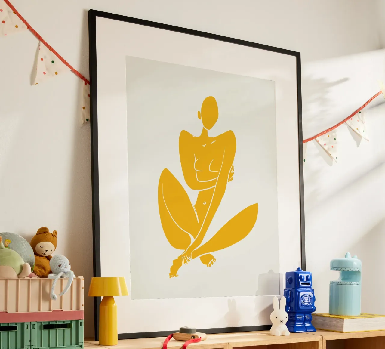 Nudo in giallo poster da Little Dean