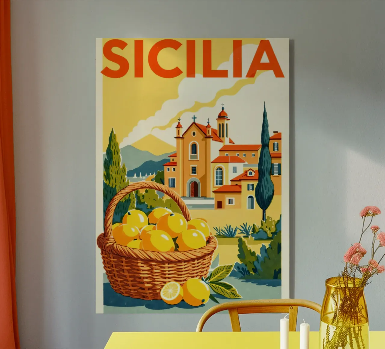 Sicilia plexiglass da Artsy Bessy