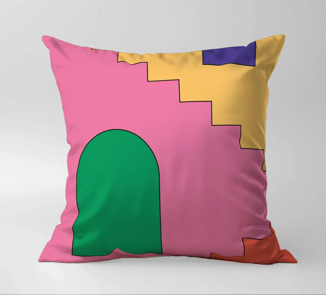 Scala retrò vibrante cuscino da galihstudio