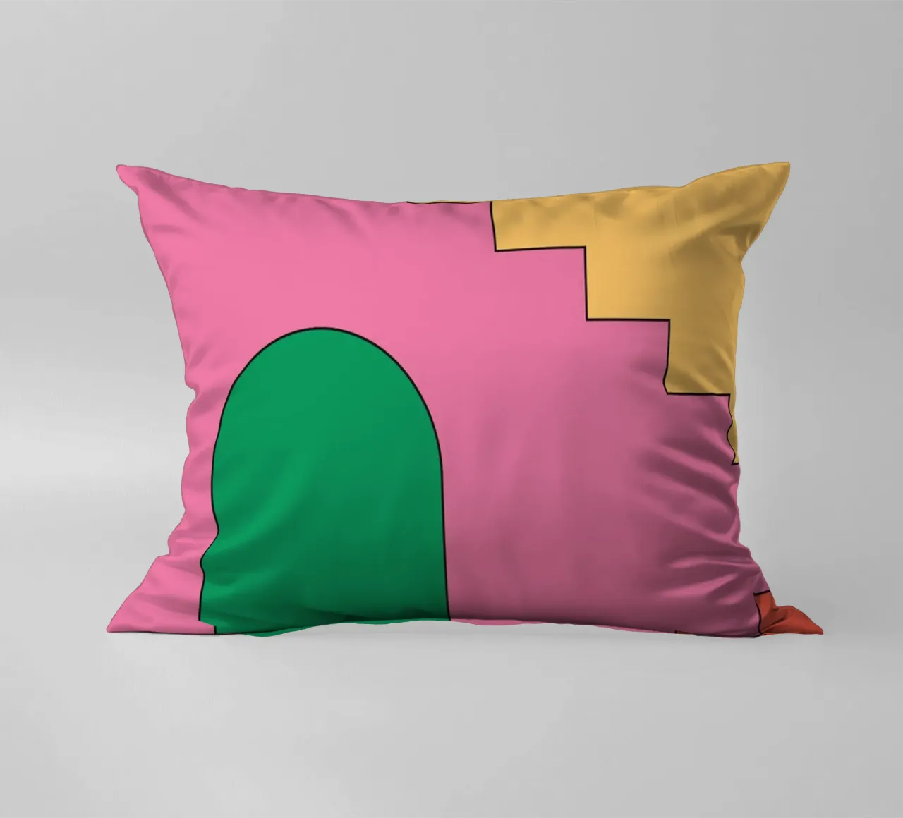 Scala retrò vibrante cuscino da galihstudio