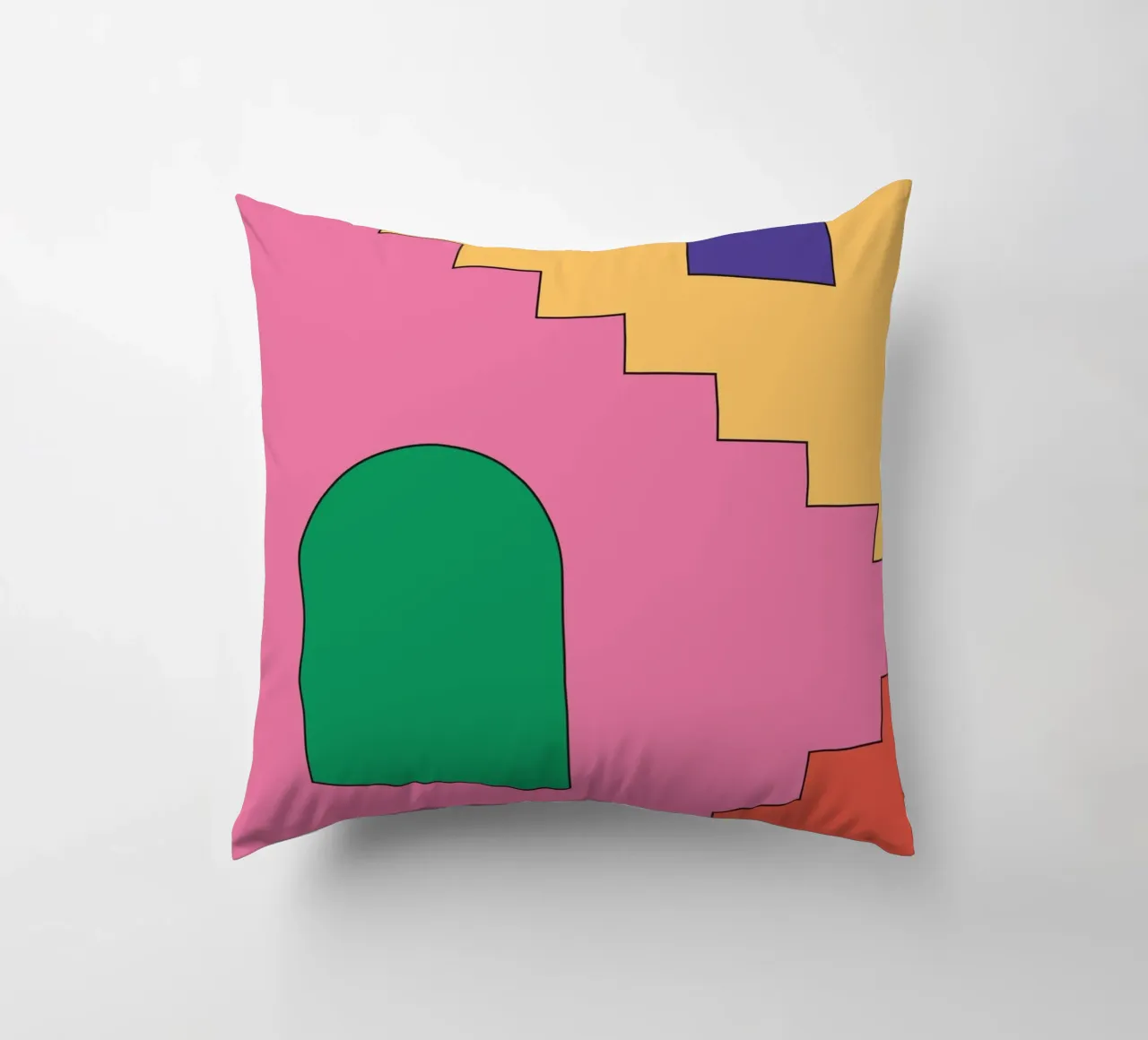 Scala retrò vibrante cuscino da galihstudio