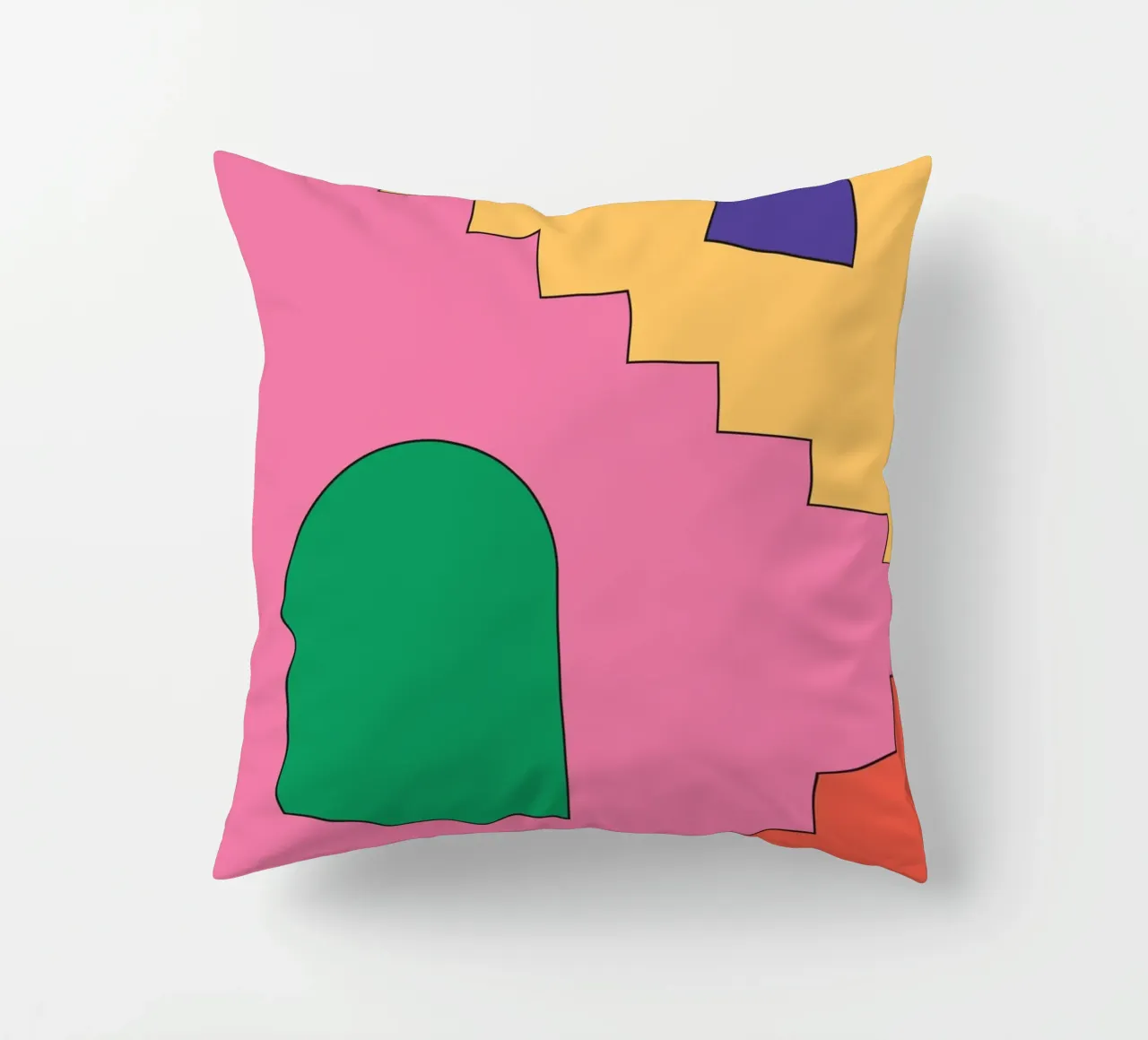 Scala retrò vibrante cuscino da galihstudio