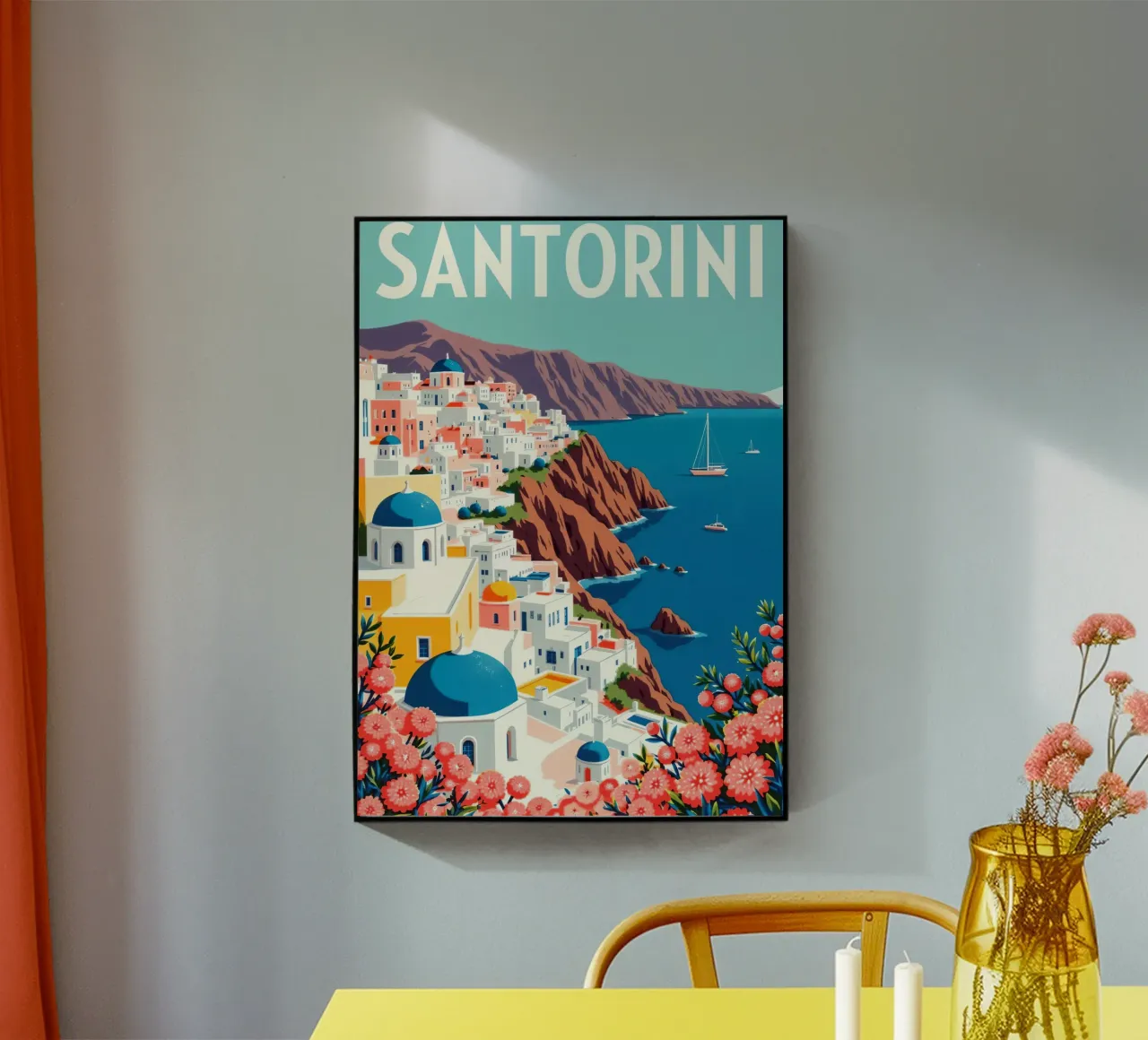 Santorini plexiglass da Artsy Bessy