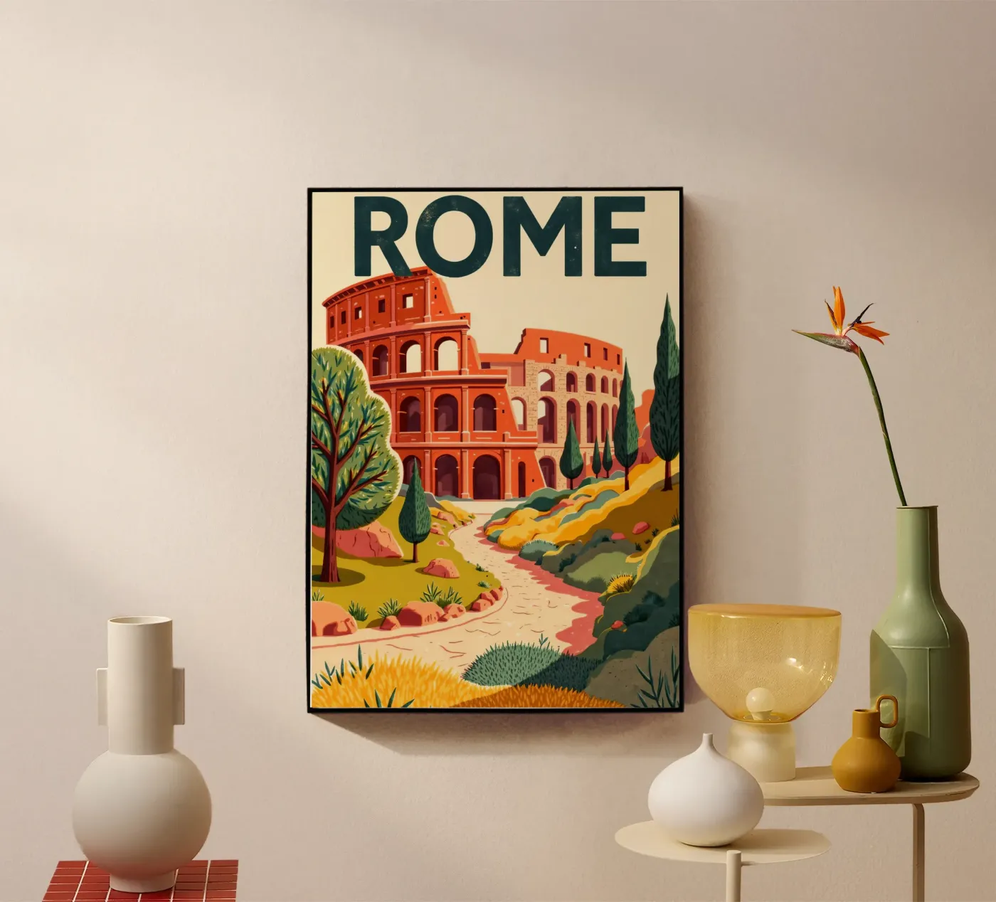 Rome acryl van Artsy Bessy