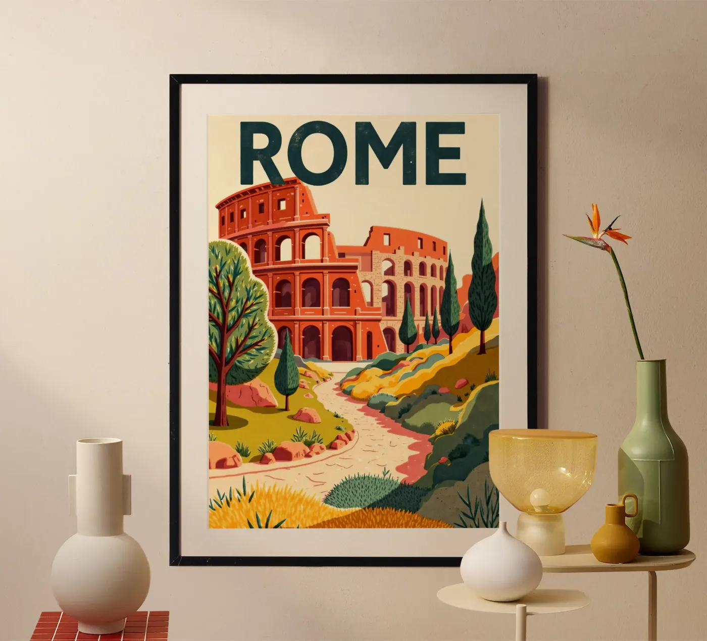 Rome poster da Artsy Bessy