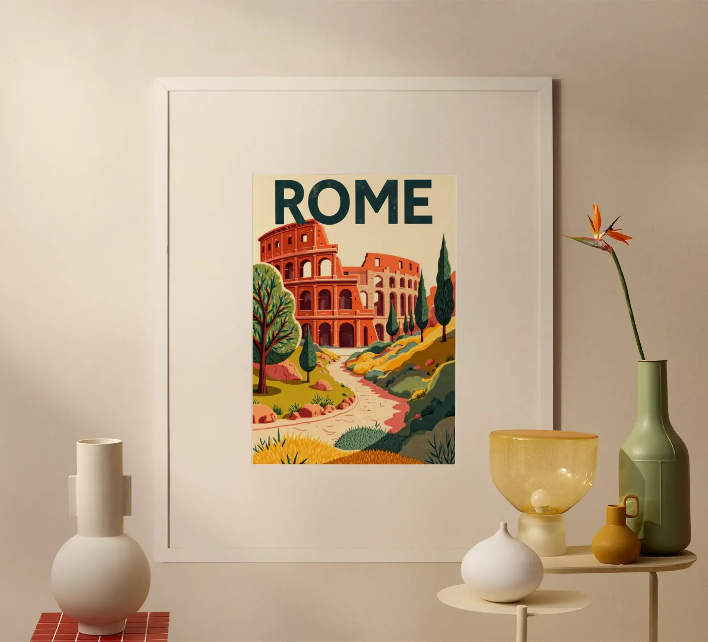 Rome poster da Artsy Bessy