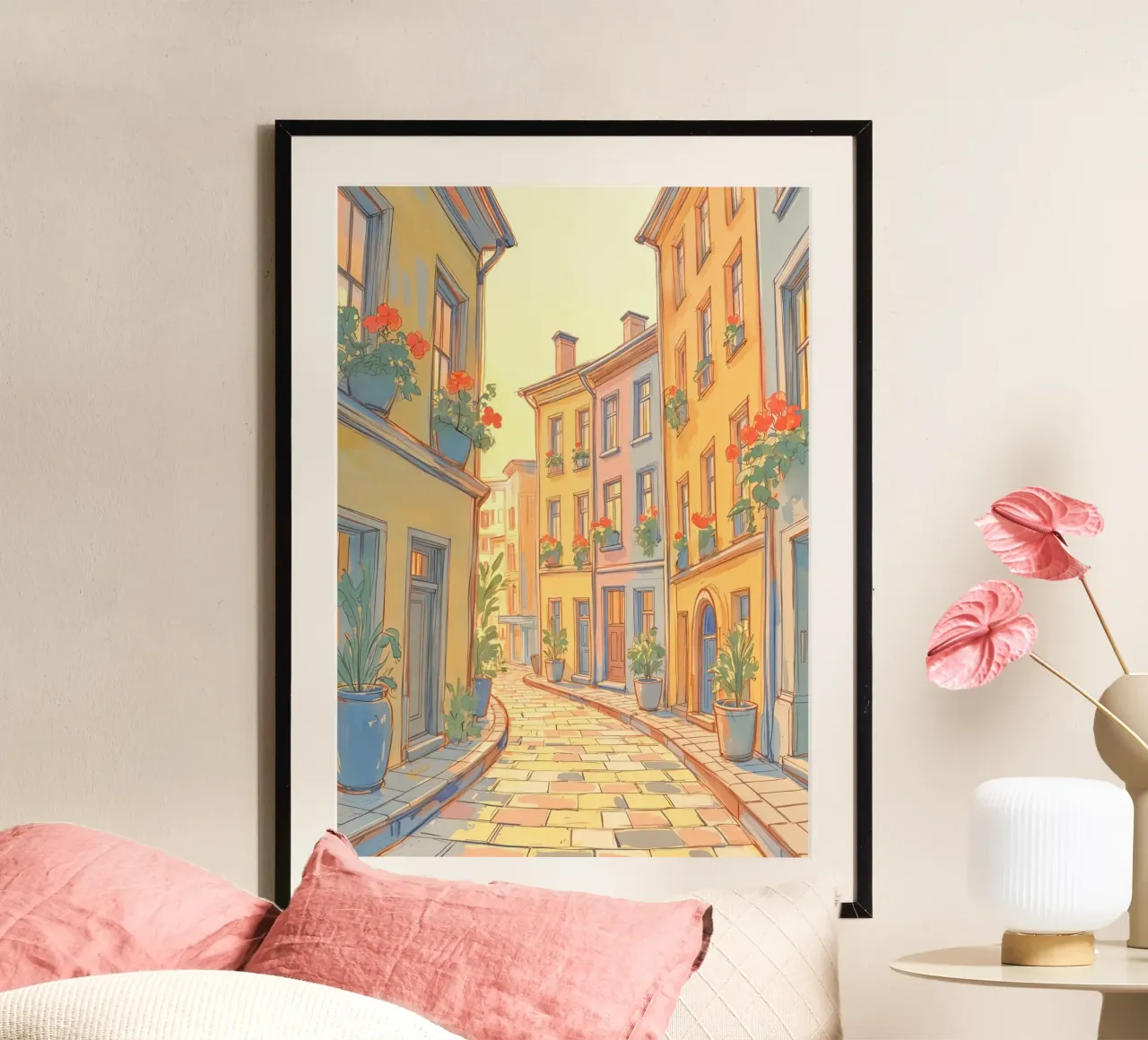A Street in Paris poster da Artsy Bessy