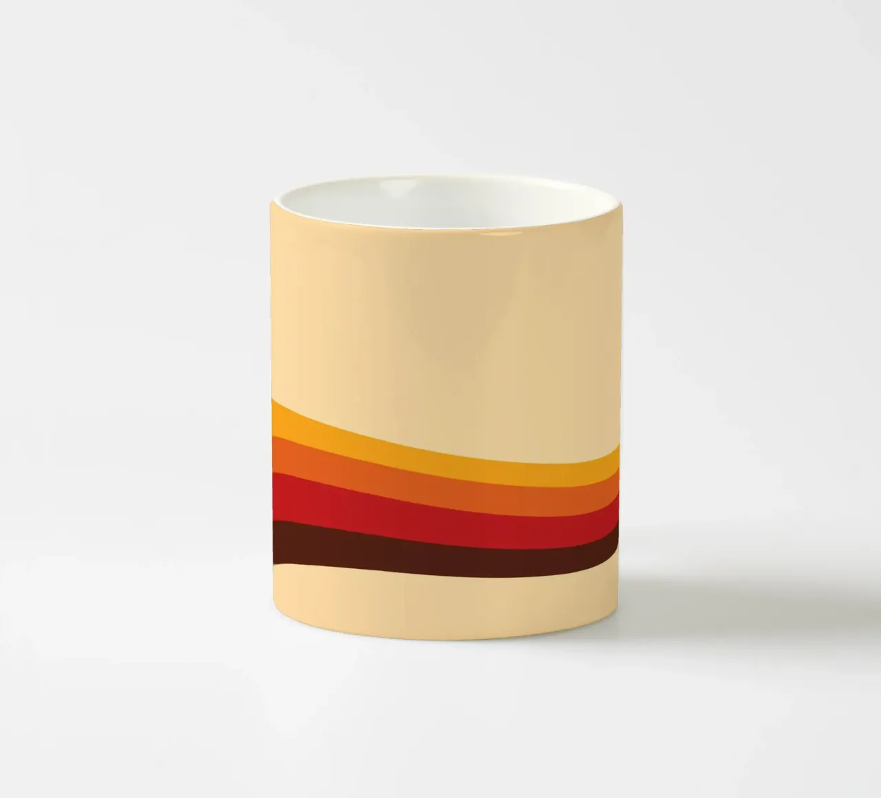 Line Strip Retro Old tazza in ceramica da galihstudio