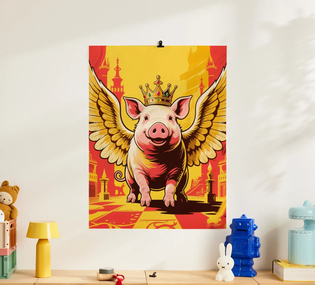 Maiale alato poster da knowledge