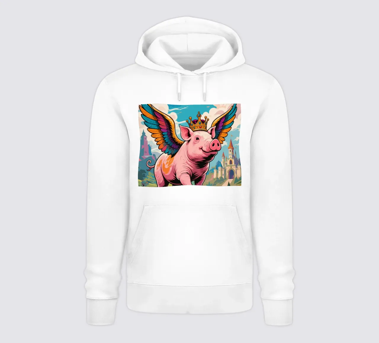 Regina Oink felpa con cappuccio da knowledge