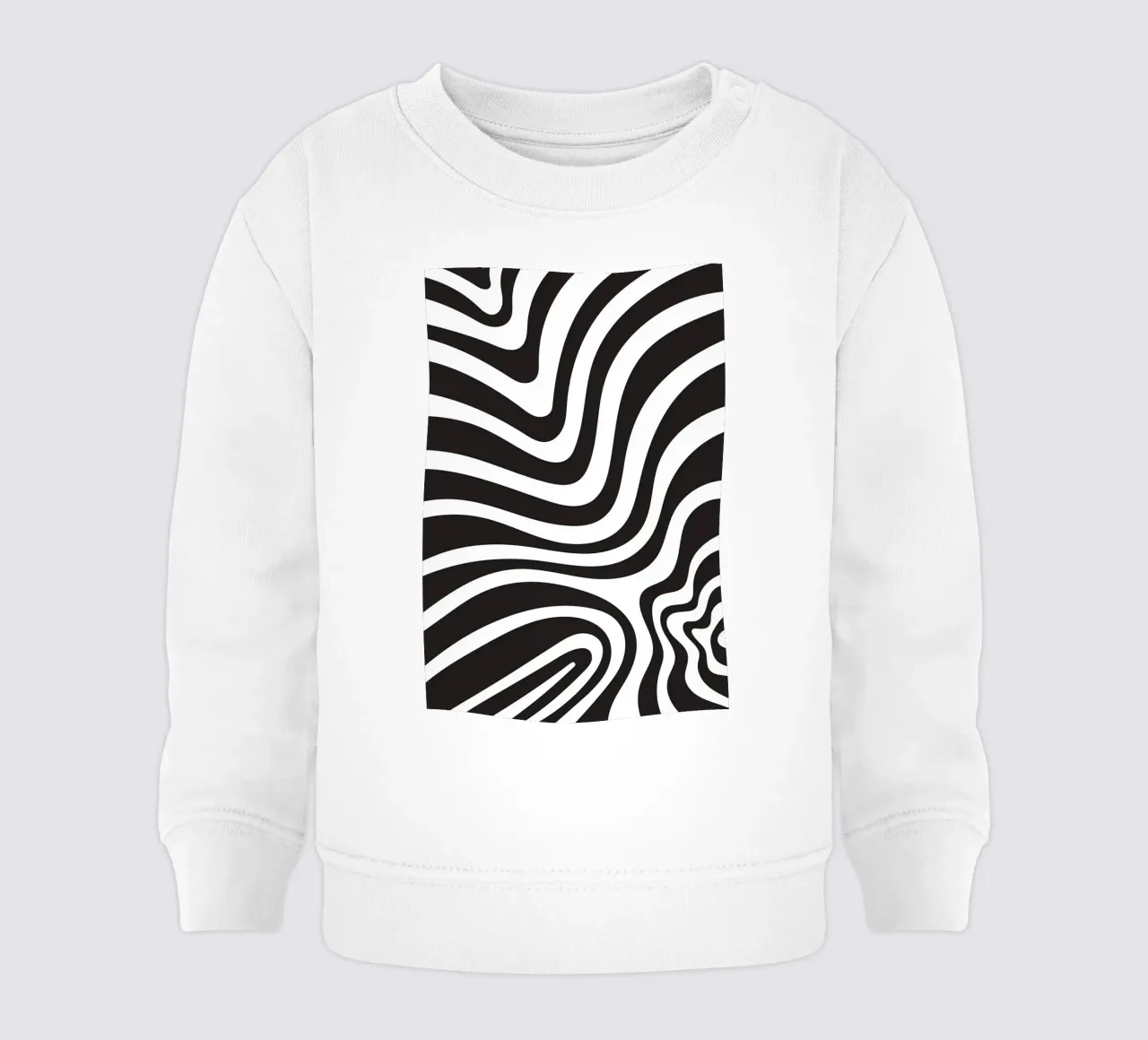 Linea strip twirl monocromatica felpa neonato da galihstudio