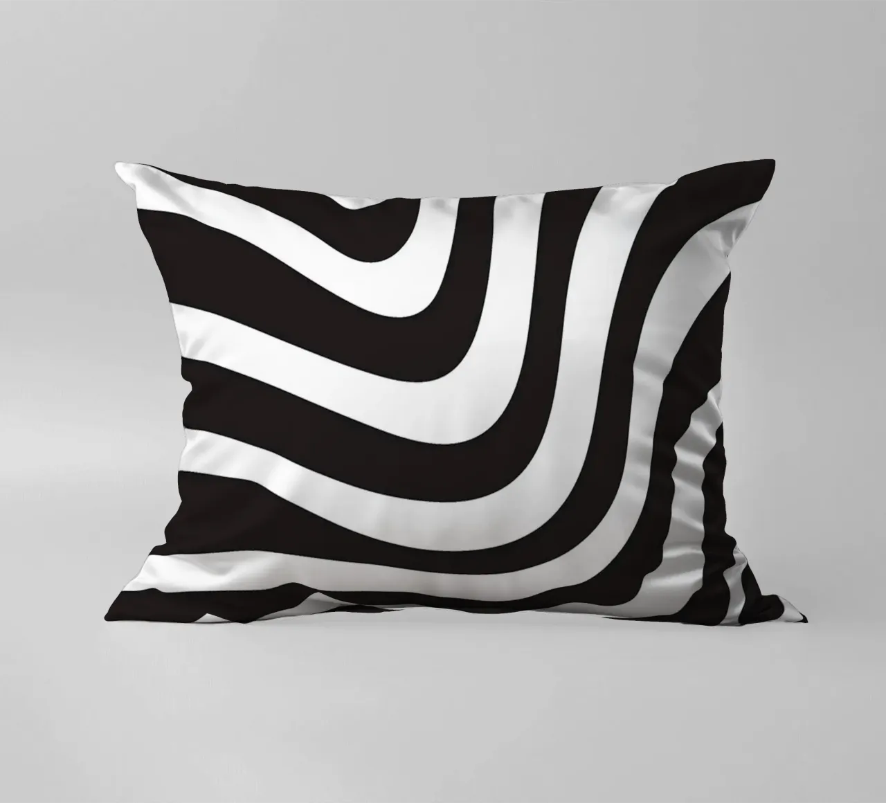 Linea strip twirl monocromatica cuscino da galihstudio