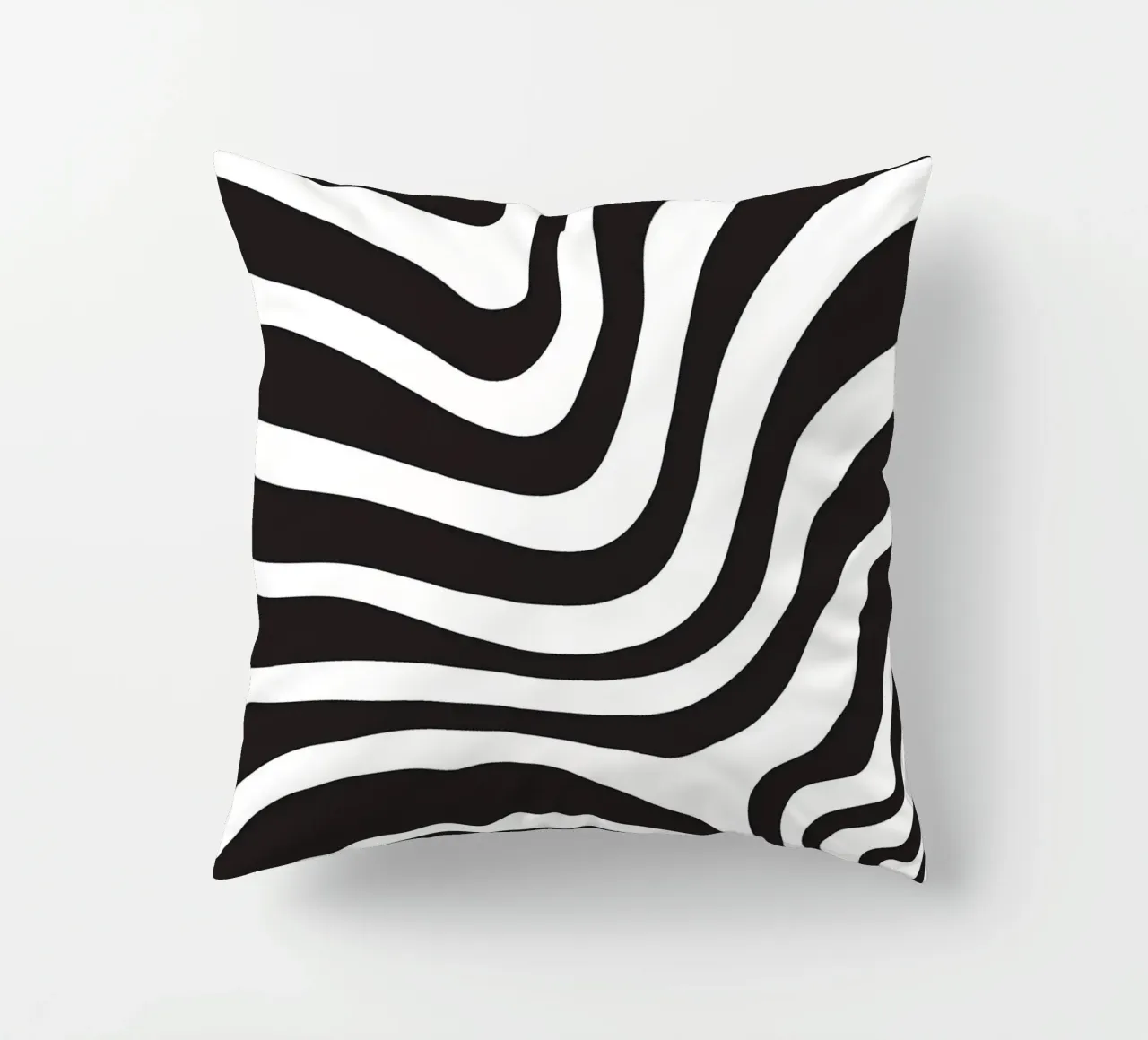 Linea strip twirl monocromatica cuscino da galihstudio