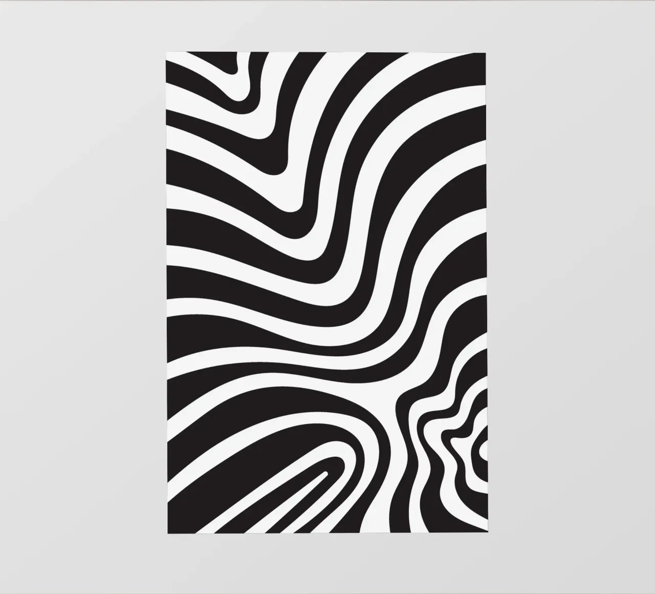 Linea strip twirl monocromatica telo in pvc da galihstudio