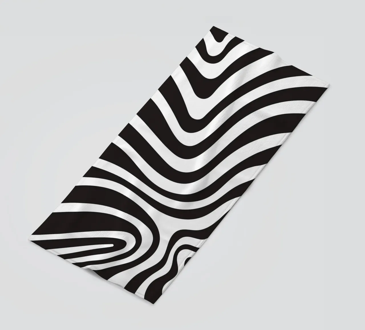 Linea strip twirl monocromatica telo mare da galihstudio