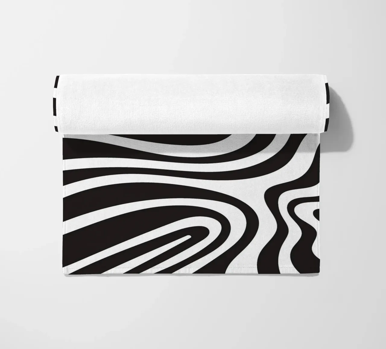 Linea strip twirl monocromatica telo mare da galihstudio