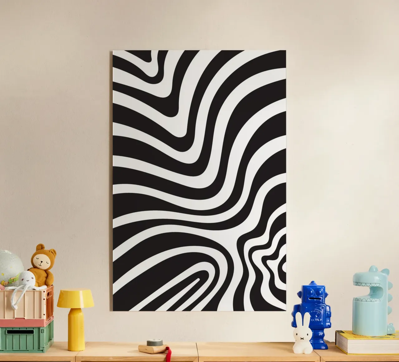 Linea strip twirl monocromatica plexiglass da galihstudio