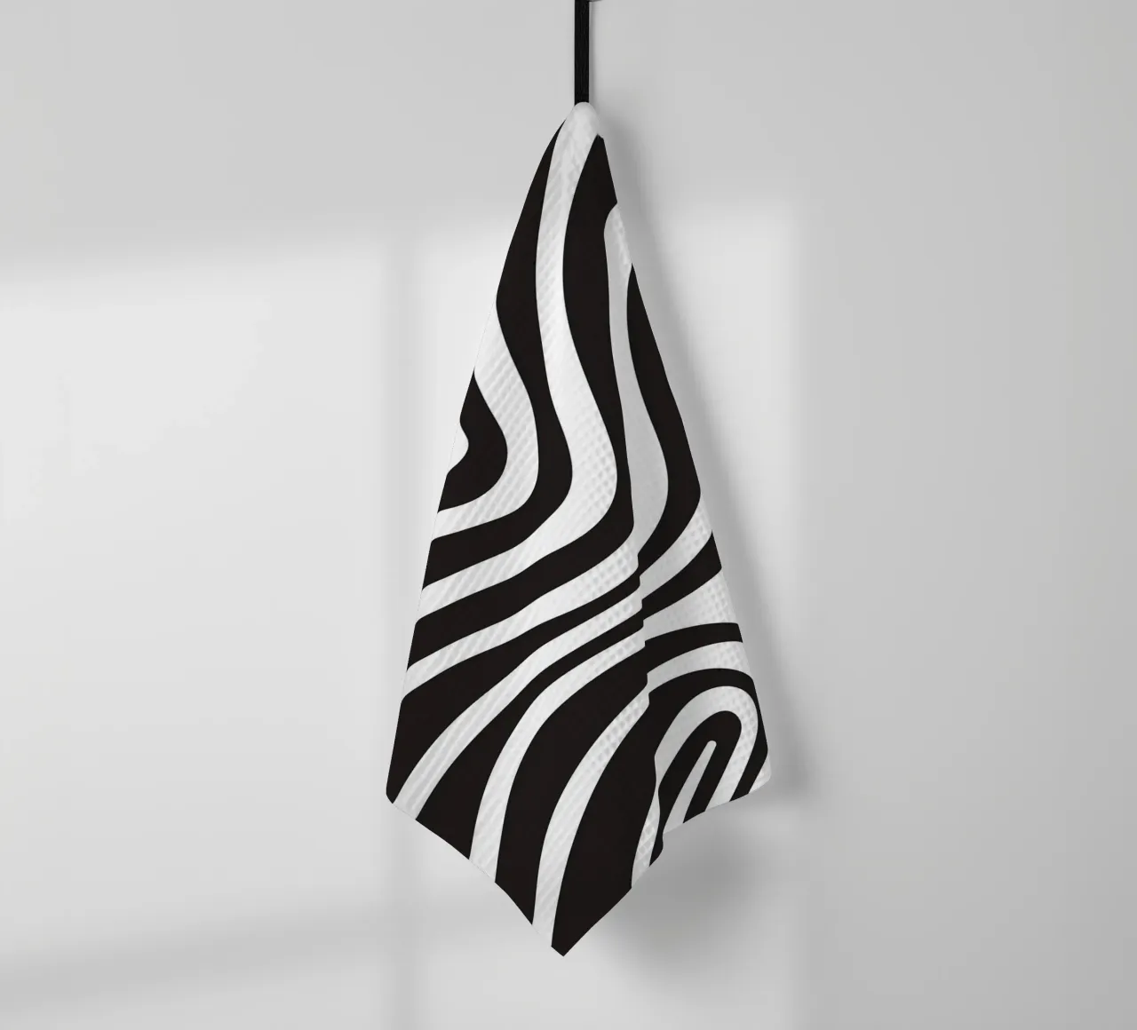 Linea strip twirl monocromatica canovaccio da cucina da galihstudio