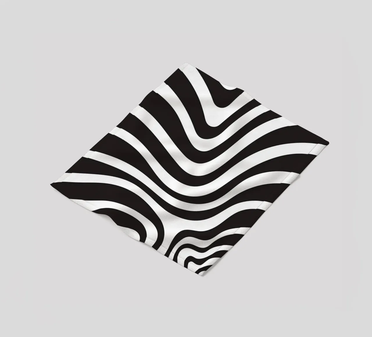 Linea strip twirl monocromatica coperta in pile da galihstudio
