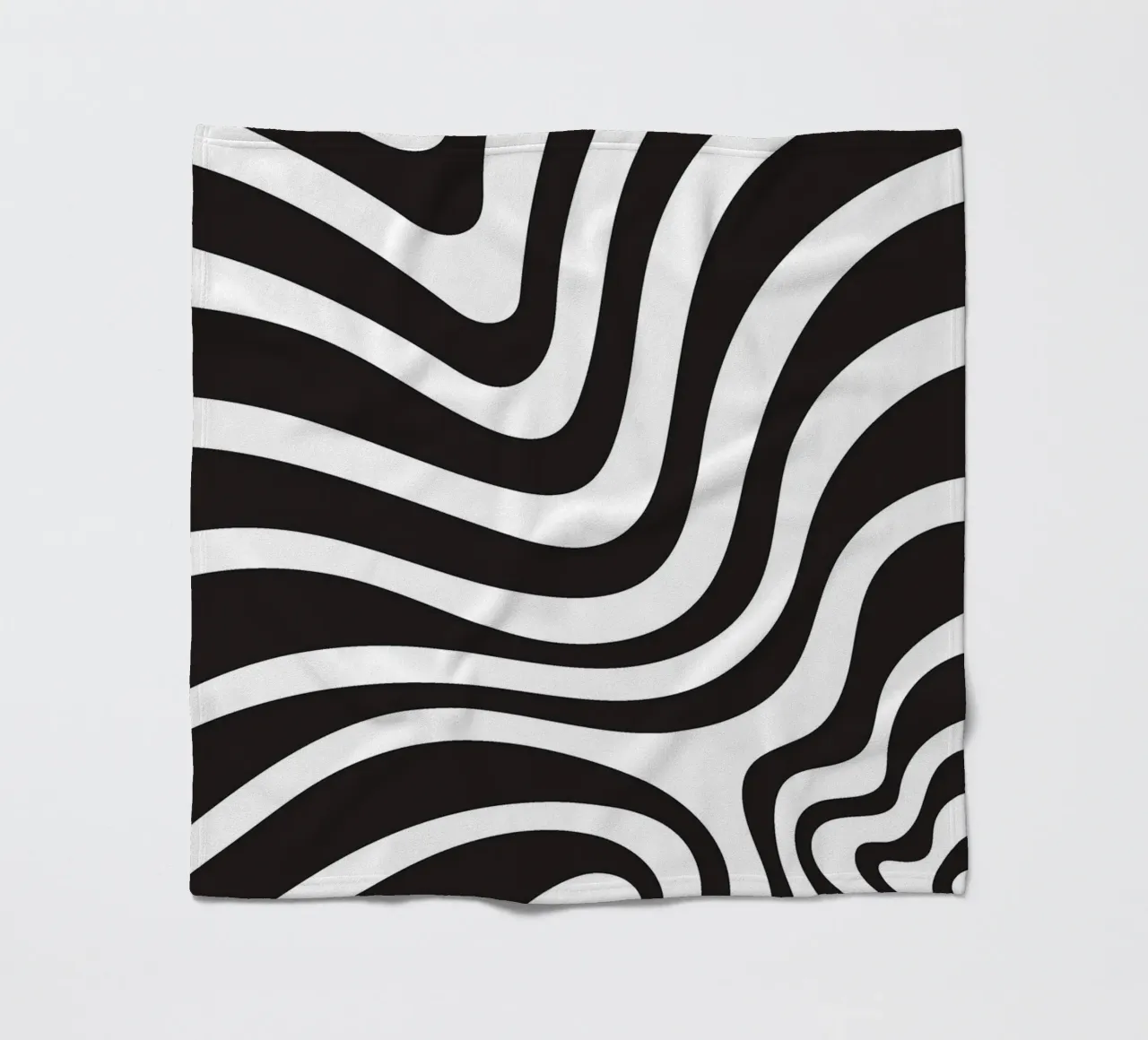Linea strip twirl monocromatica coperta in pile da galihstudio