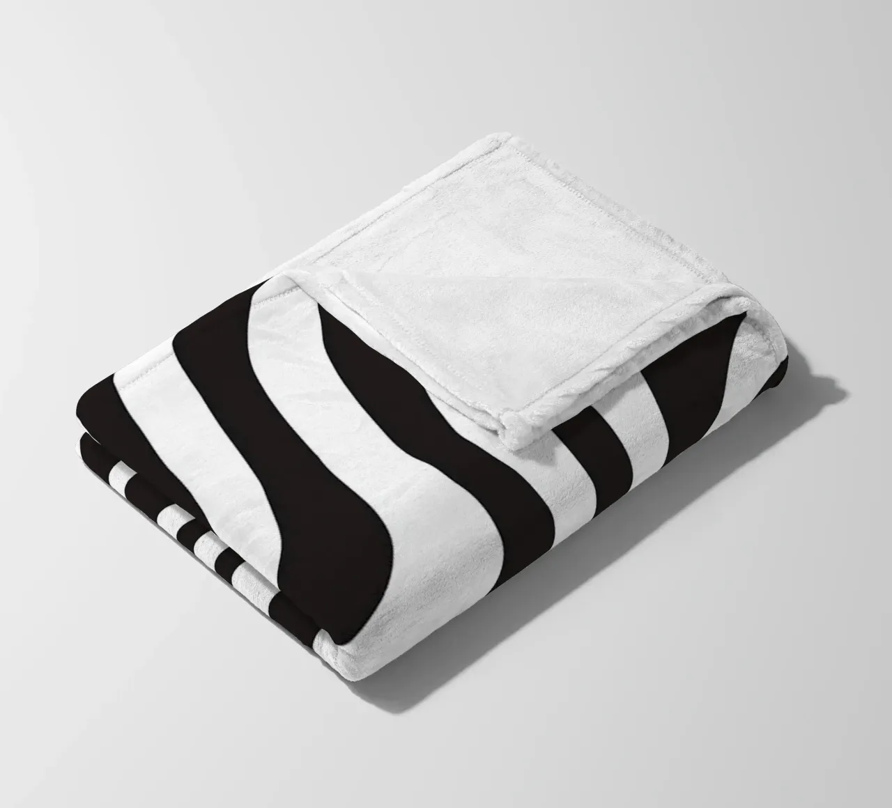 Linea strip twirl monocromatica coperta in pile da galihstudio