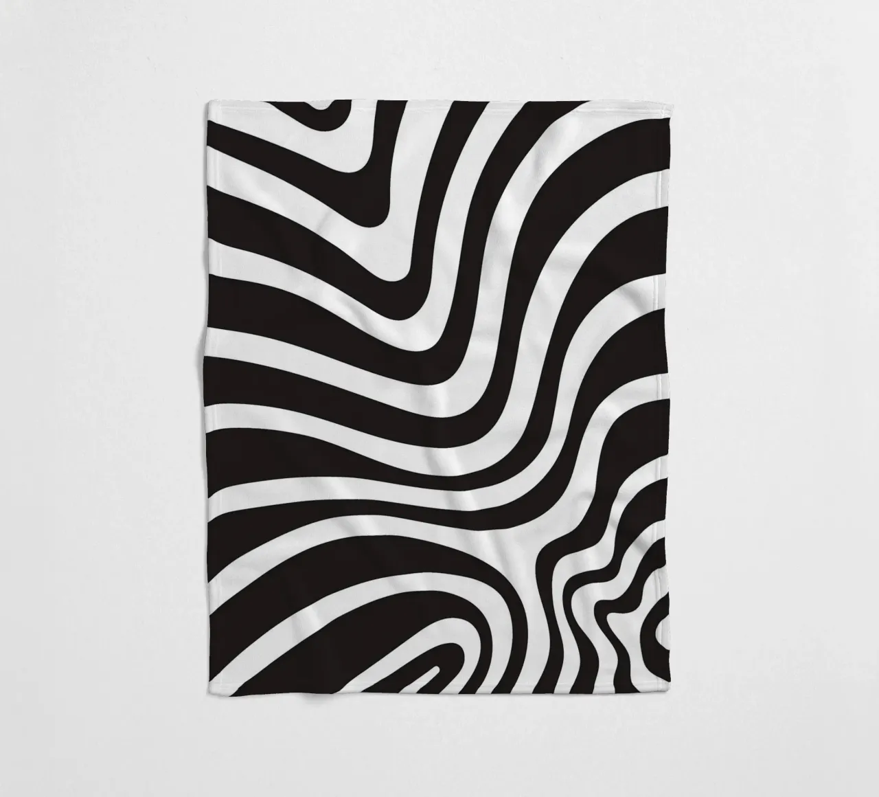 Linea strip twirl monocromatica coperta in pile da galihstudio