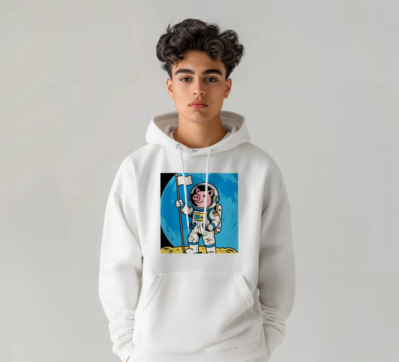 Spazio per i maiali felpa con cappuccio da knowledge