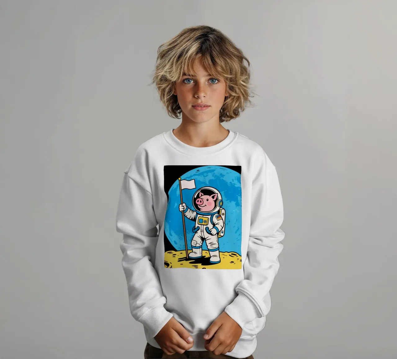Spazio per i maiali felpa bambino da knowledge