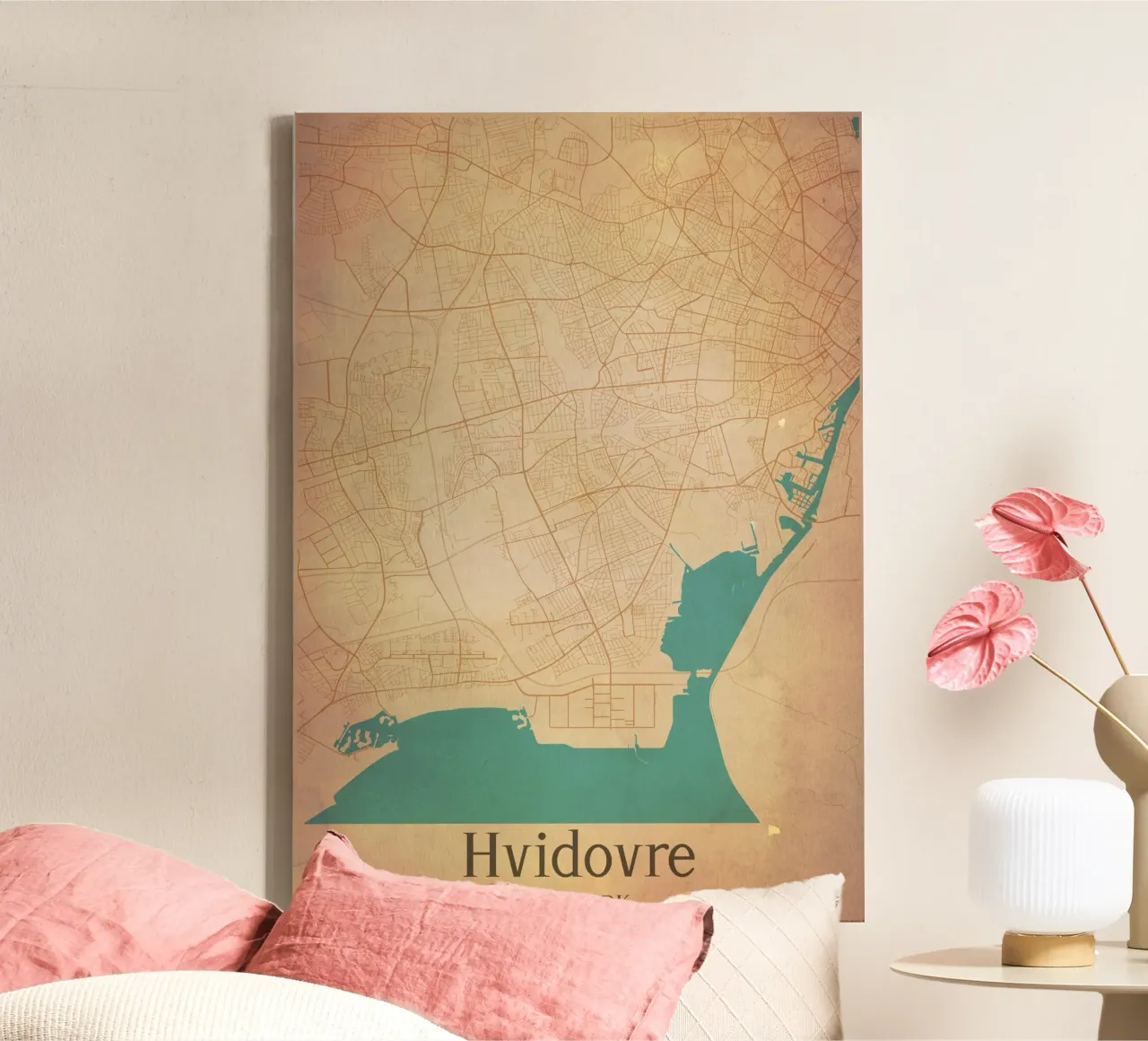 Hvidovre DENMARK tela con Cornice a cassetta da WorldPrint