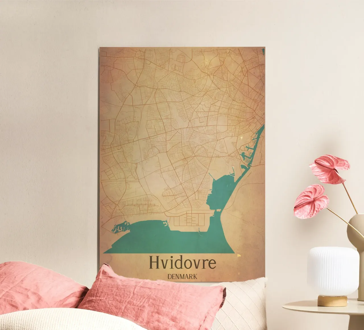 Hvidovre DENMARK poster da WorldPrint