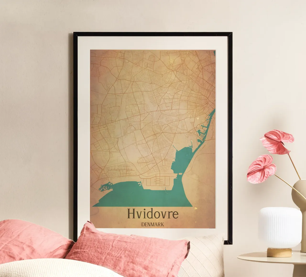 Hvidovre DENMARK poster da WorldPrint