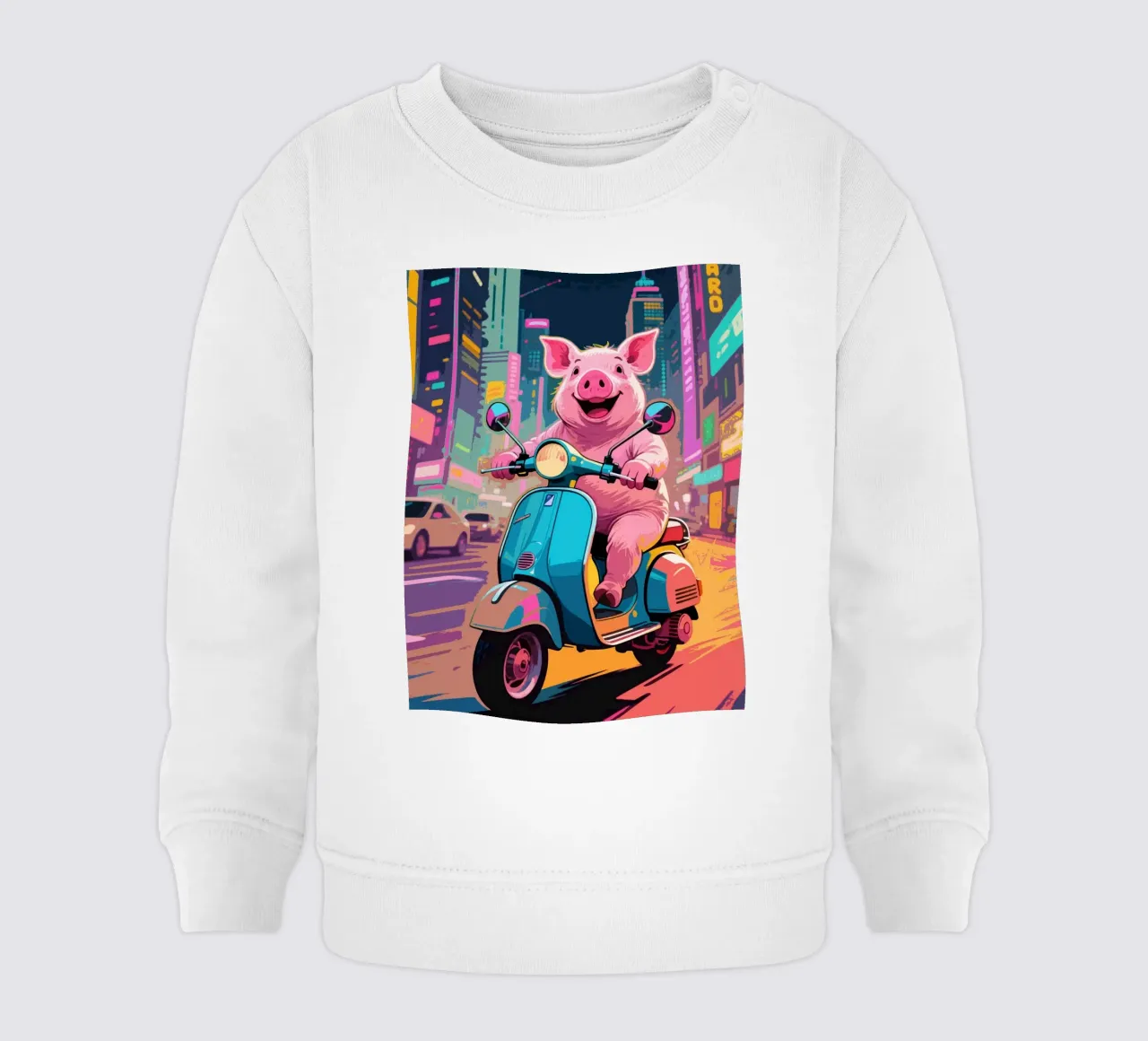 Piggy in viaggio felpa neonato da knowledge