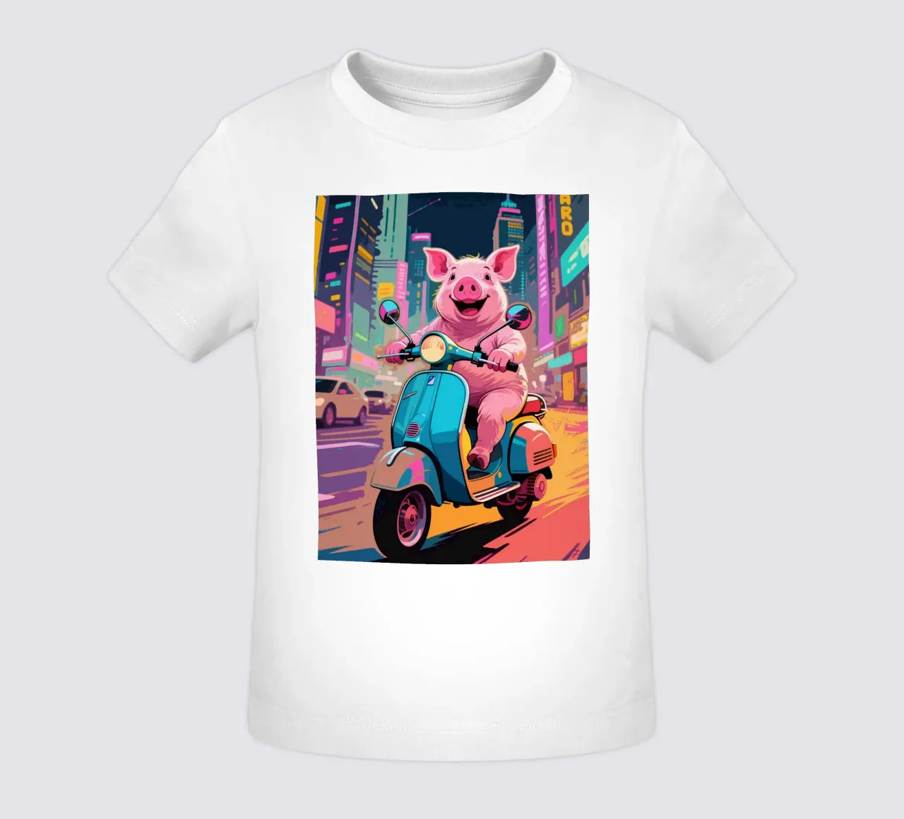 Piggy in viaggio maglietta neonato da knowledge